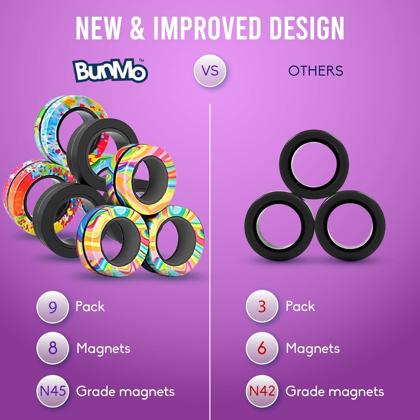Magnetic Rings Variety (9 pck)