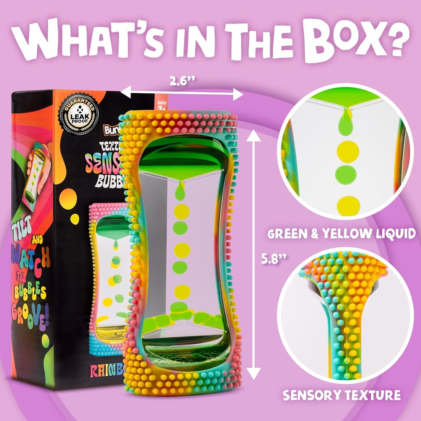 Liquid Motion Bubbler: Rainbow (Small)