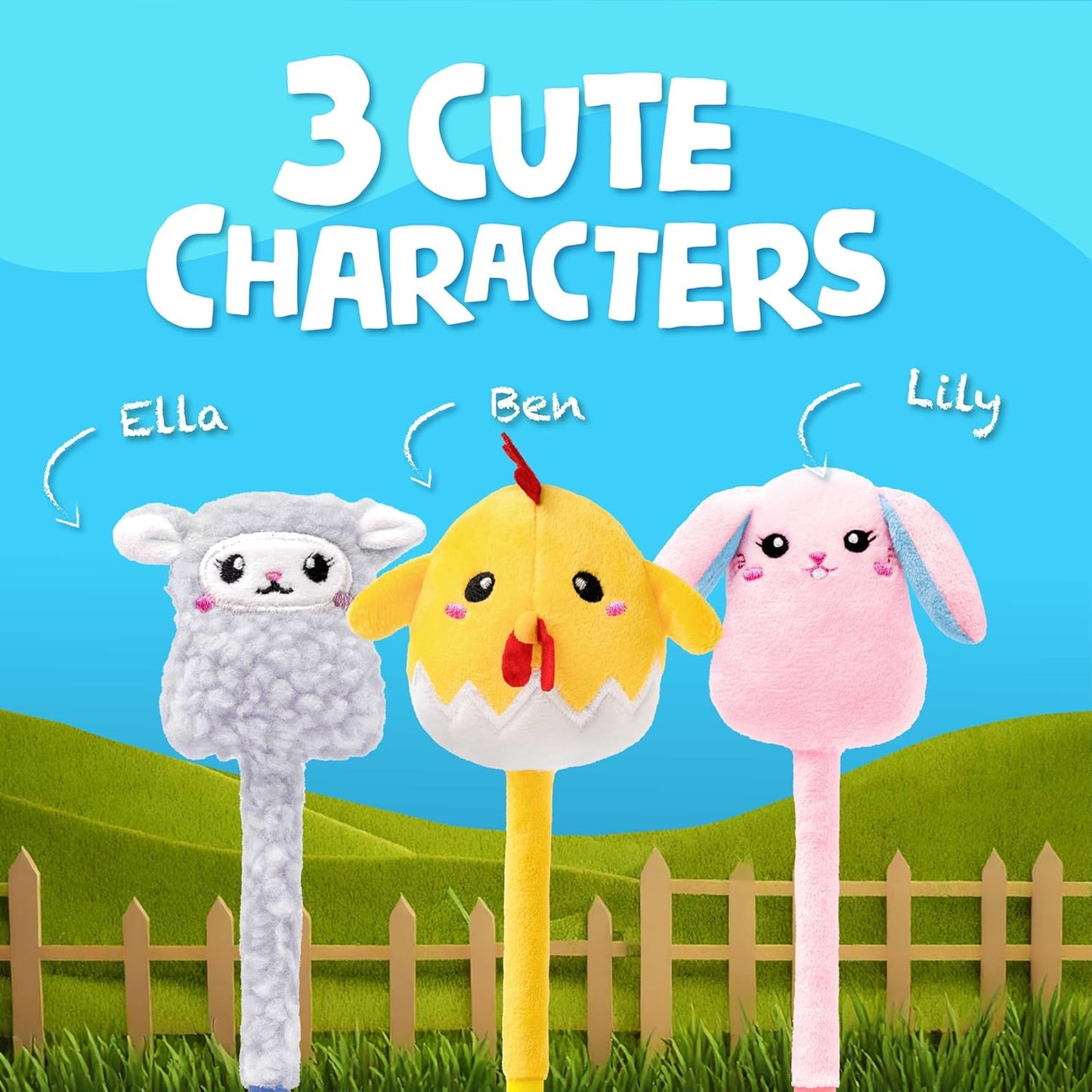 Plush Pens: Tiny Trio