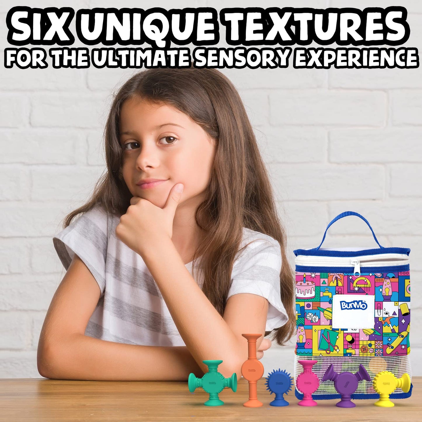 BunMo x 5-Minute Crafts Textured Suction Toys