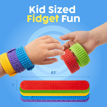 Textured Sensory Slap Bracelet 6 pk