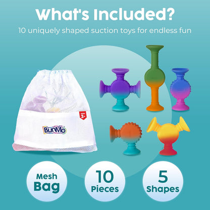 Color Changing Suction Toys 10pk