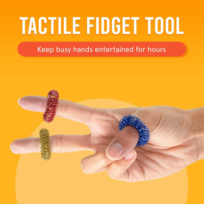 Spiky Sensory Fidget Rings (3 pck)
