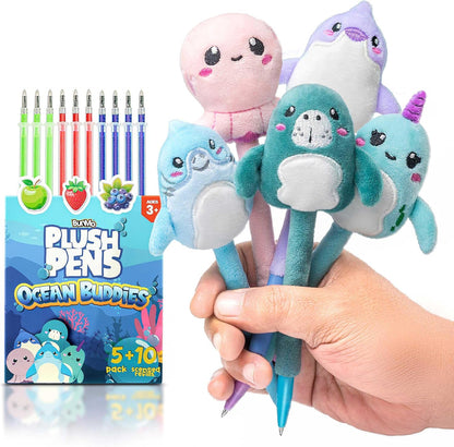 Plush Pens: Ocean Buddies