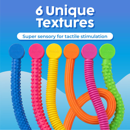 BunMo Stretchy Strings Textured 6 Pack
