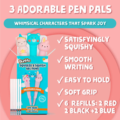 3pk Squishy Pens