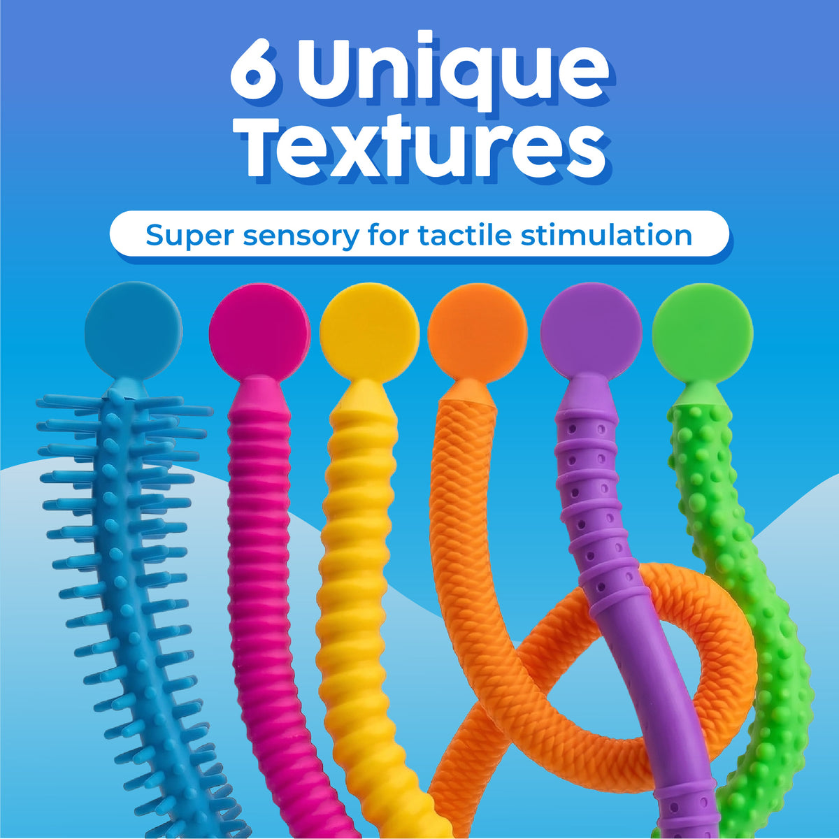 BunMo Stretchy Strings Textured 6 Pack