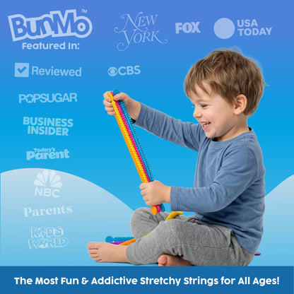 BunMo Stretchy Strings Textured 6 Pack