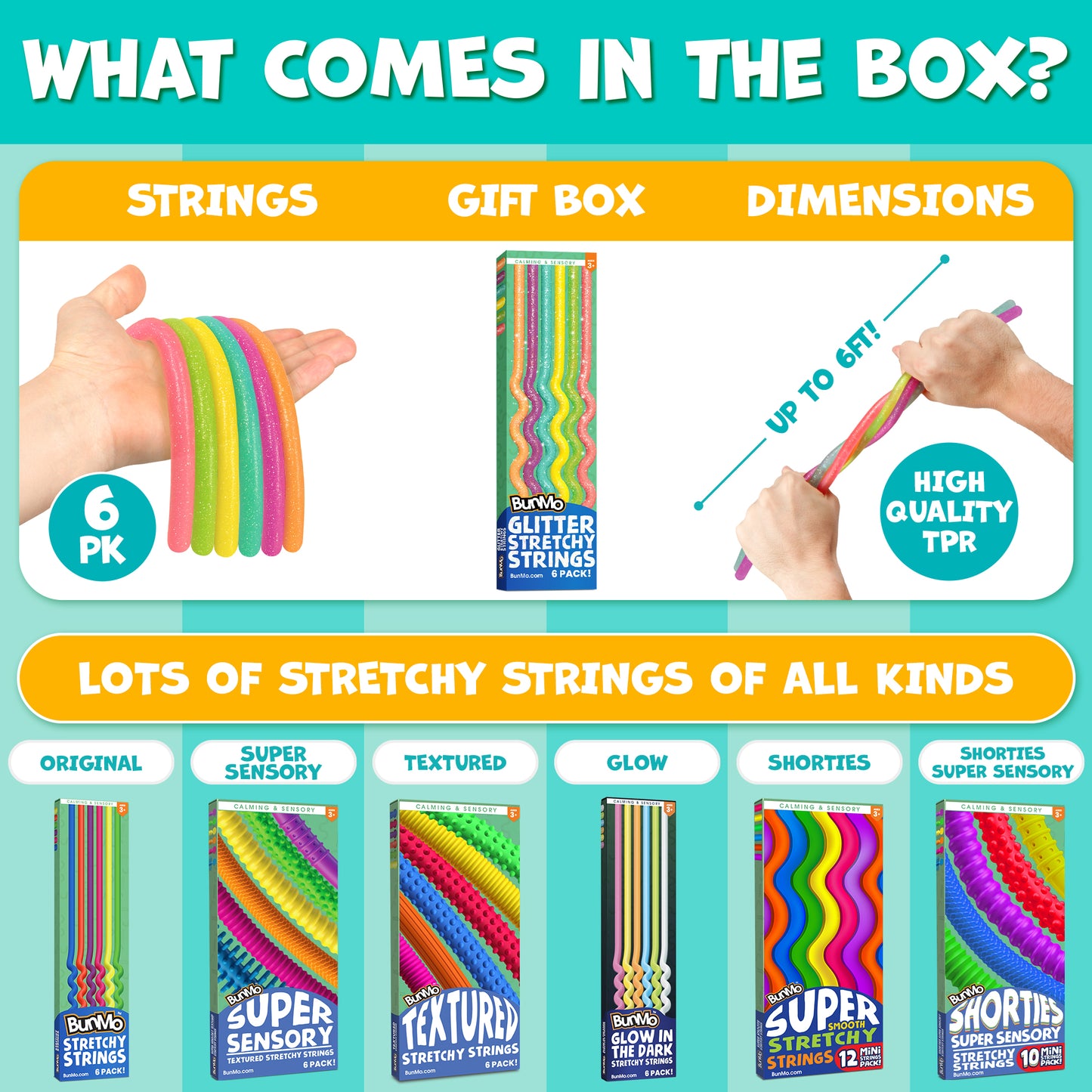 Glitter Stretchy Strings