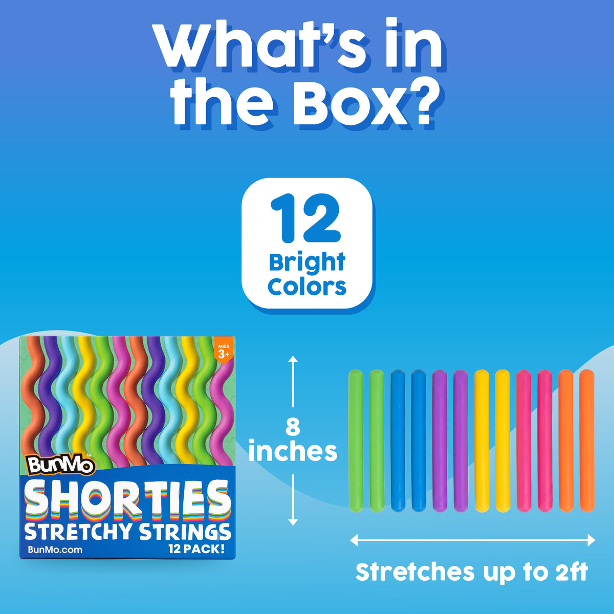 BunMo Stretchy Strings Mini Smooth 12 Pack