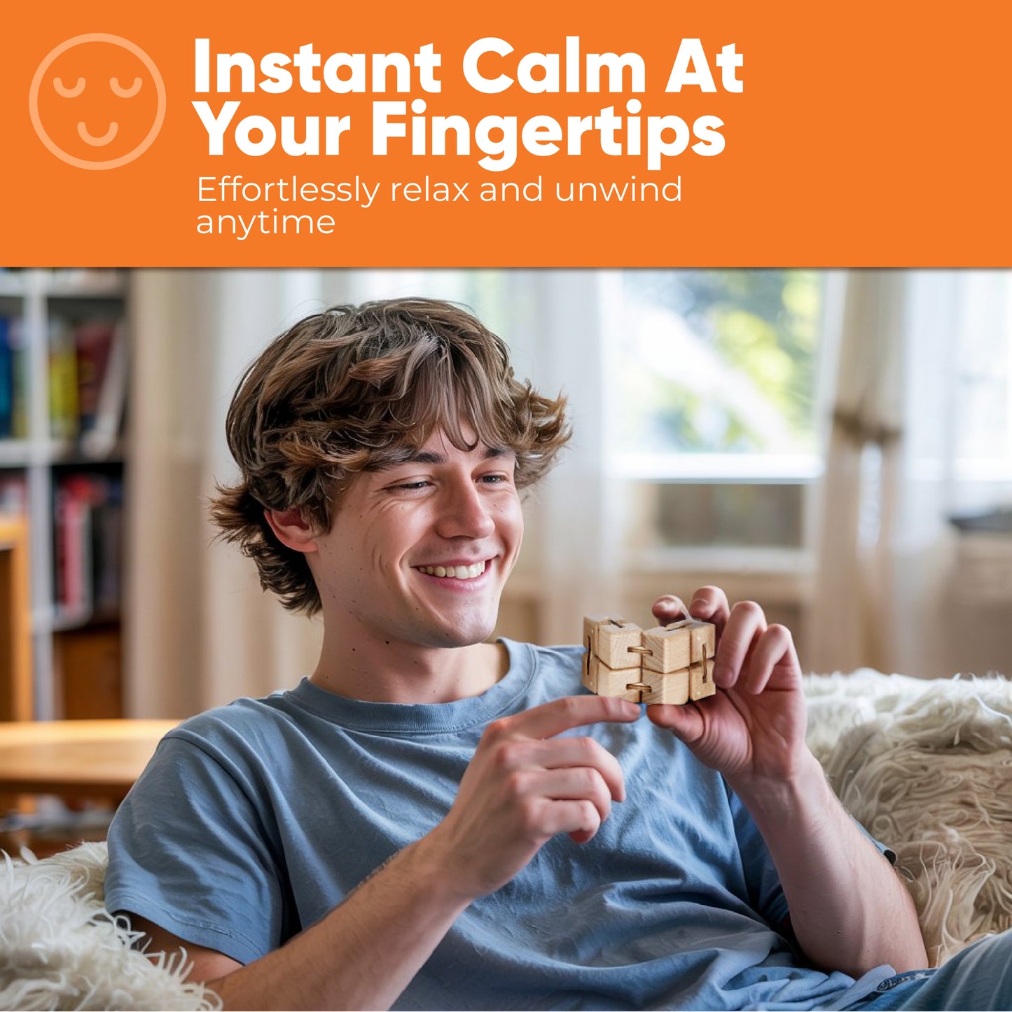 Wooden Cube Fidget Toy