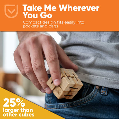 Wooden Cube Fidget Toy