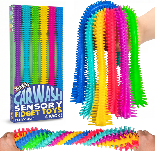 BUNMO Textured Stretchy Strings for Kids - 6 Pack