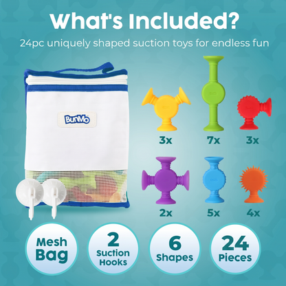 BunMo Textured Suction Bath Toys