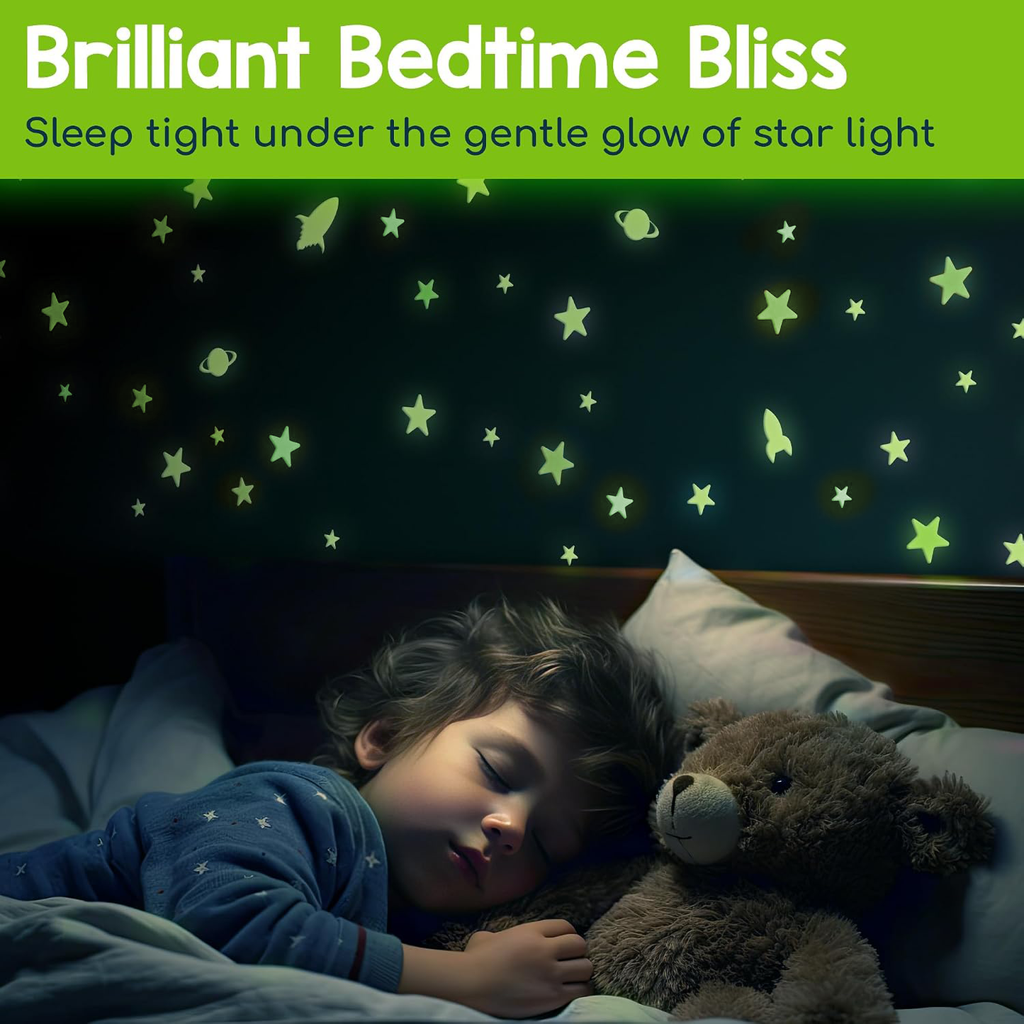 Glow in the Dark Stars for Ceiling & Walls