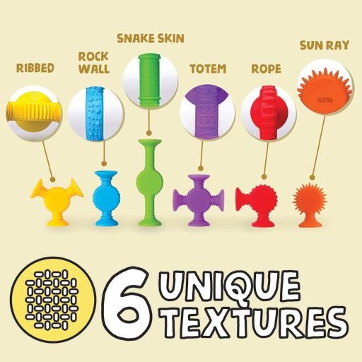 Textured Suction Toys 44pk