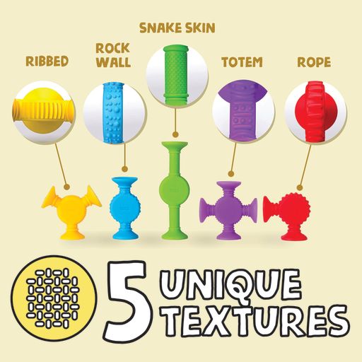 Textured Suction Toys 10pk