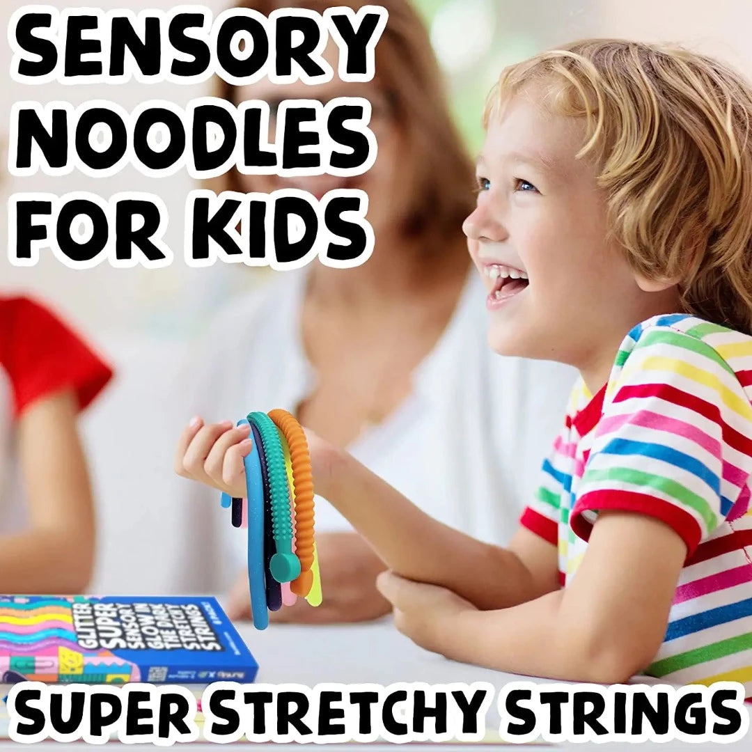BunMo Super Sensory Textured Stretchy Strings 6 Pack Different